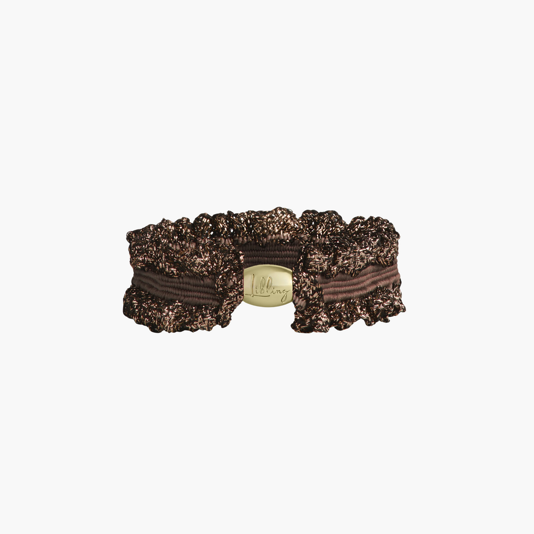 Libling Original Shimmer Hårelastik Nougat - GULD