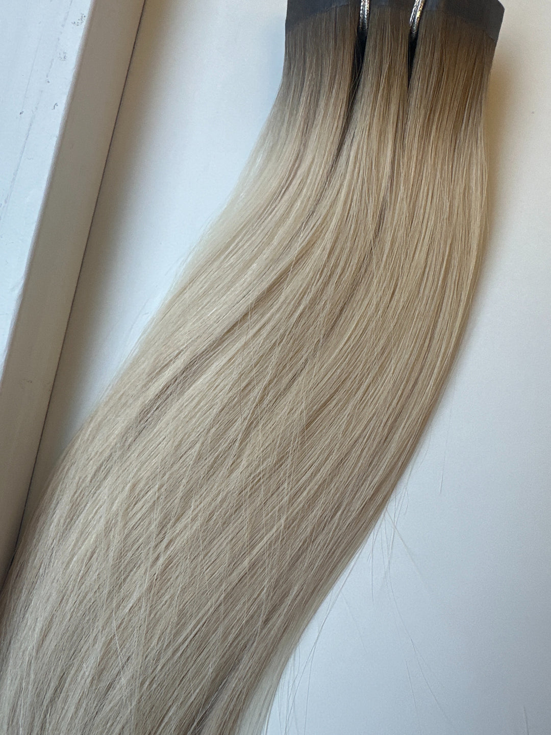 Clip in extensions 50 cm platinblond #8 Ice 120g og 170g ægte hår