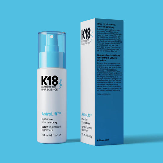 K18 – AstroLift Reparative Volume Spray, volumenspray, anvendelse i håret