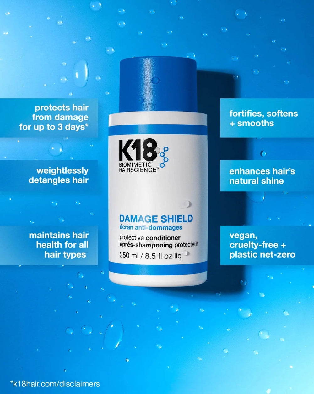 K18 – Damage Shield Protective Conditioner, balsam, tekstur og konsistens