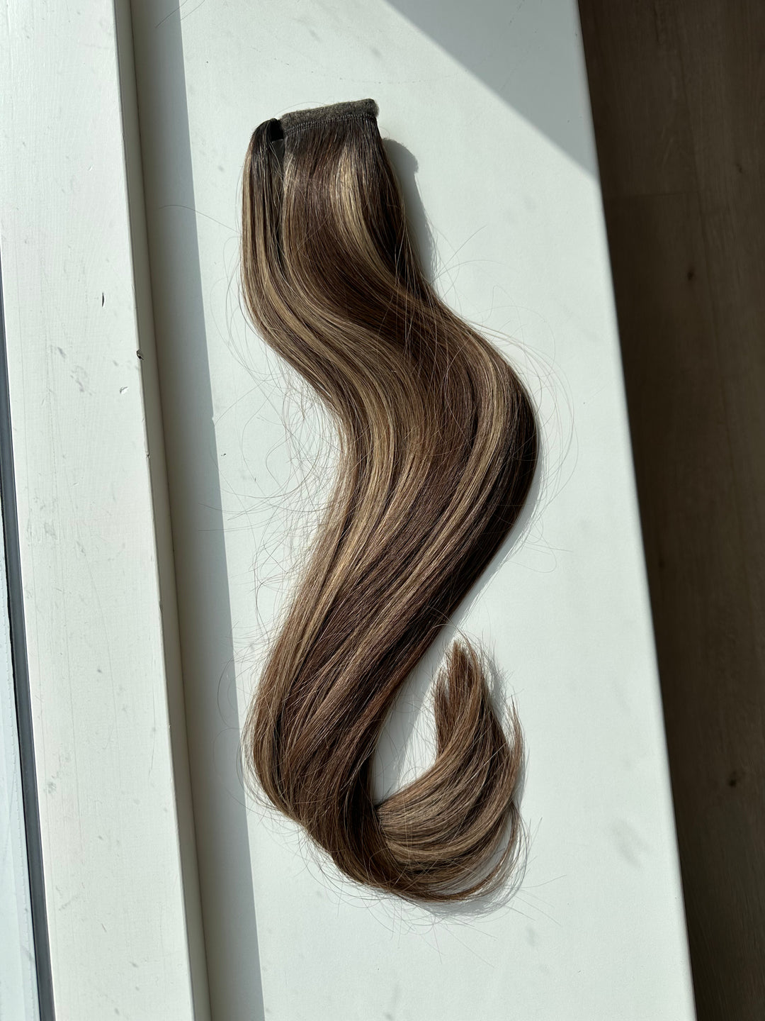 Ponytail extension 50 cm bronde #4 Brondi 100 gram ægte hår